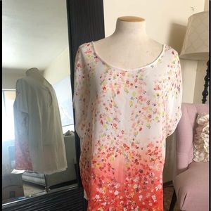 Off white flowered blouse